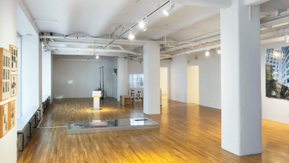 Interior view of the Westbeth Gallery in New York City