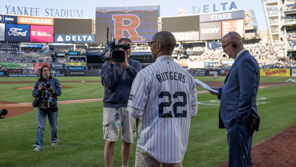 President-designate Willliam F. Tate IV at Yankee Stadium