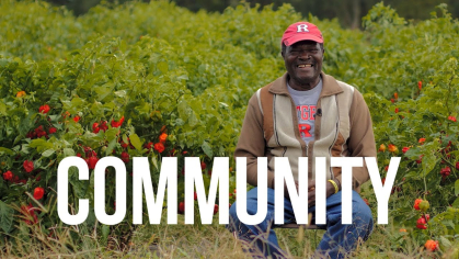 Albert Ayeni, the professor who oversees the exotic pepper breeding program at Rutgers-New Brunswick