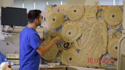Dental student Brandon Smith makes art out of teeth
