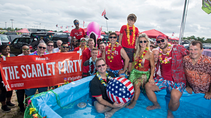 The Scarlet Party pregame celebration organized by alumnus Danny Klein