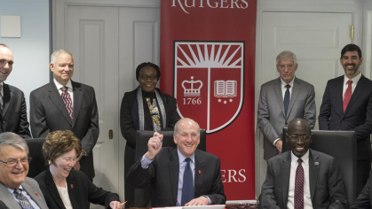 President Barchi and senior leaders sign MOU with Botswana 