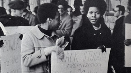 Student protesters take over Conklin Hall in 1969 