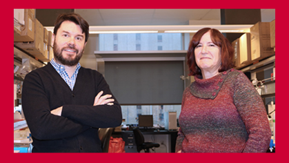 Juan Pablo Zanin, Rutgers-Newark research associate, and Wilma Friedman