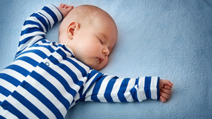 A sleeping baby