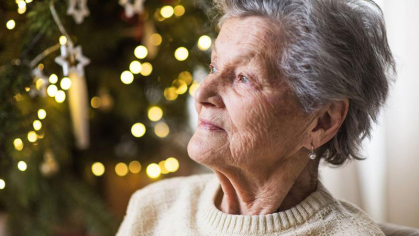 Older woman looking off to the left