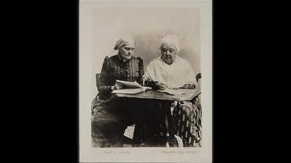 Susan B Anthony and Elizabeth Cady Stanton 
