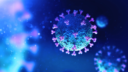 3D illustration of coronavirus COVID-19