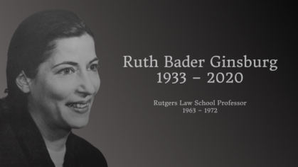 Ruth Bader Ginsburg, Rutgers Law Professor 1963-1972