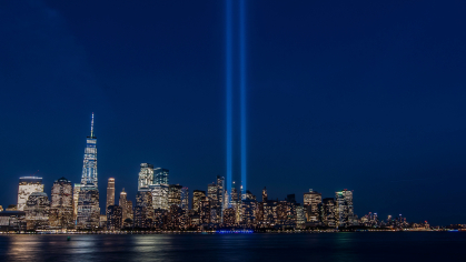Sept. 11 memorial lights
