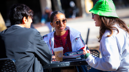 Students on the Plaza