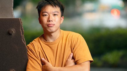 David Zhu, a senior in the School of Arts and Sciences at Rutgers University–New Brunswick