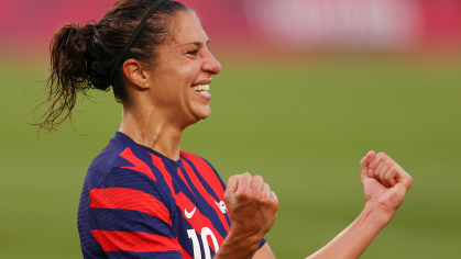 Carli Lloyd celebrating