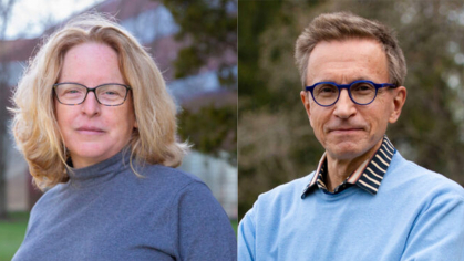 Max Häggblom, Distinguished Professor and chair in the Department of Biochemistry and Microbiology, and Julie Lockwood, professor and chair in the Department of Ecology, Evolution, and Natural Resources, 