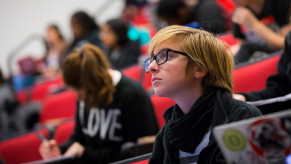 Students in lecture hall