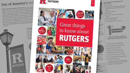 Rutgers Great Things brochure cover