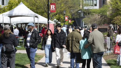 A crowd at Rutgers Day 2024