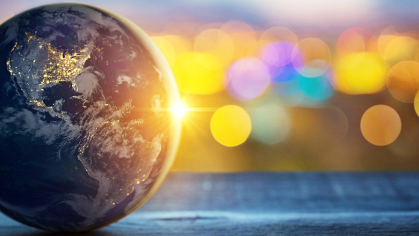 sparkling globe