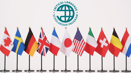 Flags representing different countries 