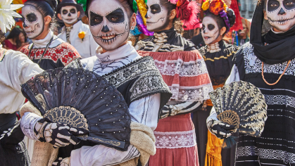 Day of the Dead celebration in Mexico City.