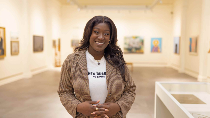As a Zimmerli Art Museum intern, Chantel Amissah created a video series spotlighting different women artists and their contributions to global women’s rights.