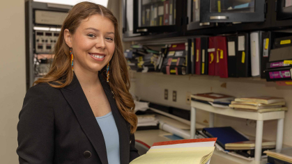 Katie Lynch, a biomedical engineering student, is finishing her senior year at Rutgers University–New Brunswick.