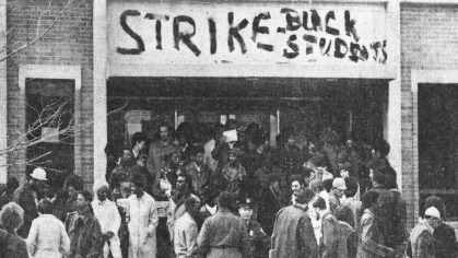 Black students at Rutgers University–Camden occupied the College Center in 1971