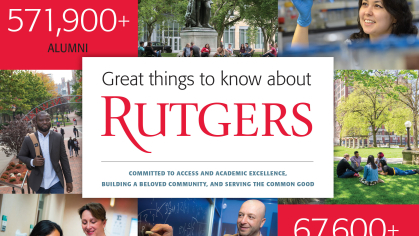 Great Things About Rutgers brochure cover