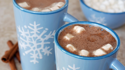 Mugs of hot chocolate 
