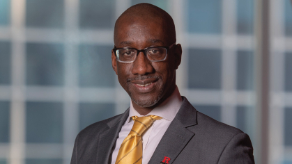 Jeffrey Robinson, the new Prudential Chair at Rutgers Business School.