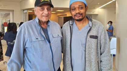 Veteran with rutgers dental school of medicine student doctor