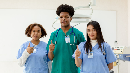 medical staff in hospital