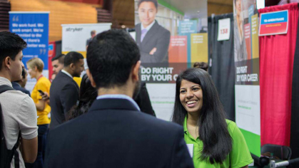 Rutgers students and alumni can connect with recruiters from various industries at the Fall Career and Internship Mega Fair.