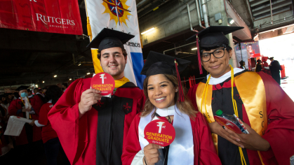 Group of students at Commencement