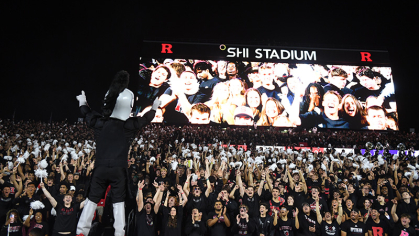 Scarlet Knight at the blackout game