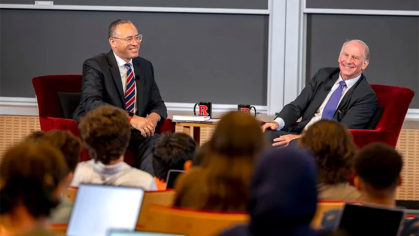 President Jonathan Holloway and Richard Haas