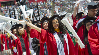 students at Rutgers 257th anniversary commencement  