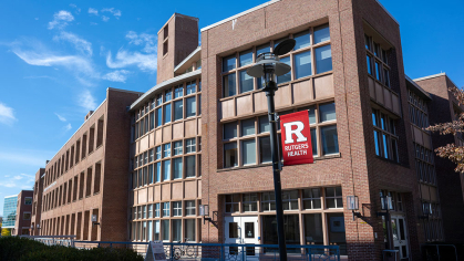 Rutgers health building on Busch campus