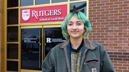 Rutgers-New Brunswick senior Stephanie Gomez-Vanegas is completing her studies at the School of Social Work.