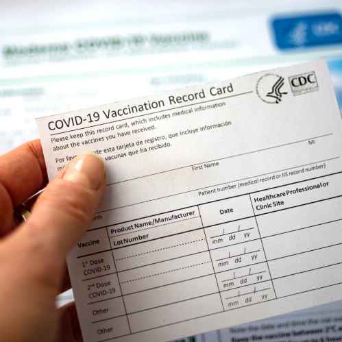 Covid Vaccination Card