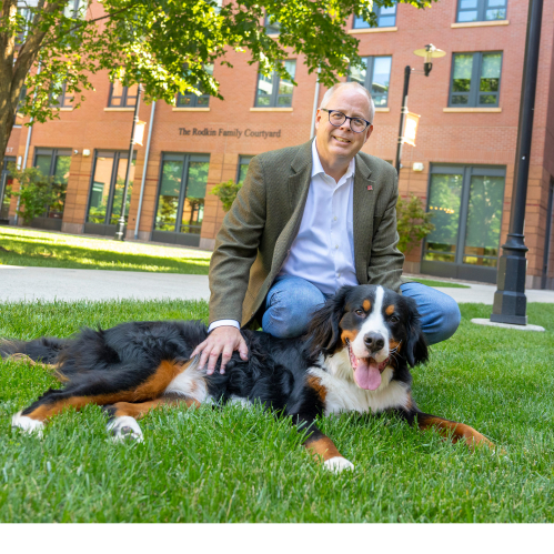 JD Bowers and his dog Makai