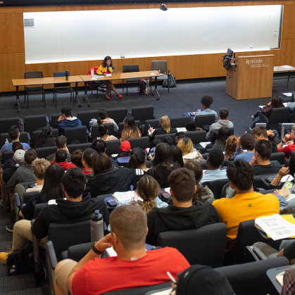 Students in a lecture hall