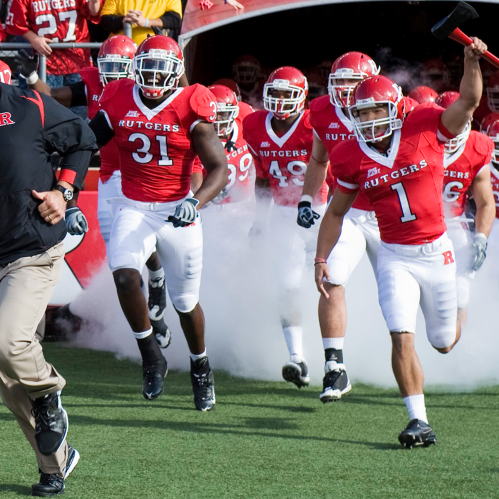 Coach Schiano leading Rutgers team