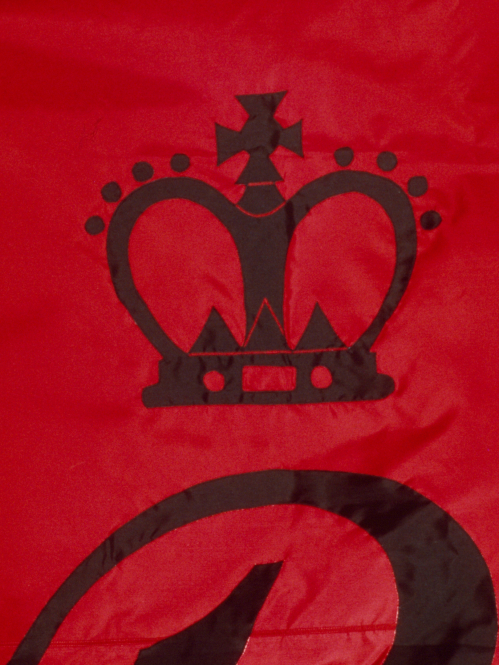 Detail of the crown from Rutgers’ 1766 flag