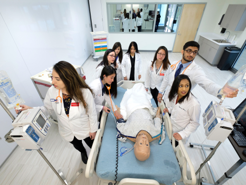 Students at the Ernest Mario School of Pharmacy