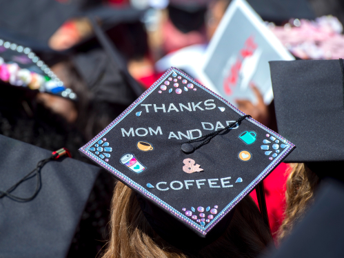 Decorated mortarboard