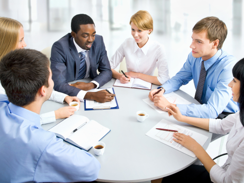 People around a table