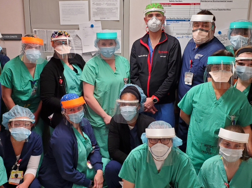 Health care workers in PPE