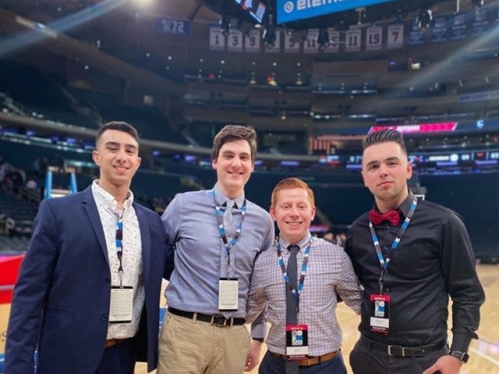 Image of four students at the RAC.