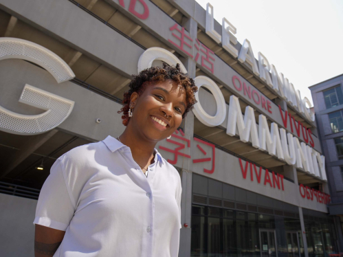 Karoline Gonzalez Sanchez at the Rutgers-Newark Honors Living Learning Community